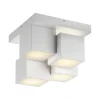 JUST LIGHT LED Deckenlampe TETRIS 30 x 30 cm weiß