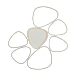 JUST LIGHT LED Deckenlampe PEBBLES 92 x 70 cm weiß