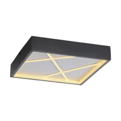 JUST LIGHT LED Deckenlampe MIKADO 30x30 cm schwarz