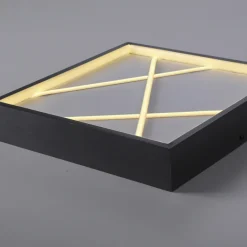 JUST LIGHT LED Deckenlampe MIKADO 30x30 cm schwarz