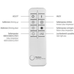 JUST LIGHT LED Deckenlampe VERTIGO 46 cm weiß