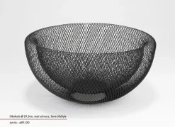 JUSTINUS Obstkorb 29,5 cm schwarz