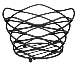 JUSTINUS Obstkorb 26 cm schwarz