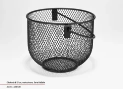 JUSTINUS Obstkorb 21 cm schwarz