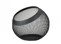 JUSTINUS Obstkorb LIFE STYLE 23 cm Edelstahl schwarz