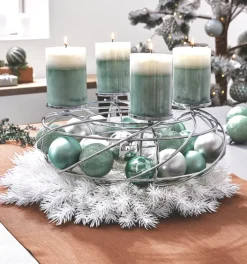 JUSTINUS Weihnachten Adventskranz LIFE STYLE 35 cm schwarz