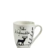 Kaffeetasse BLACK FORREST Porzellan 300 ml Weiß/Schwarz