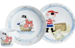 KAHLA Kindergeschirr SCHATZPIRAT 3 teilig Weiß mit Motiv