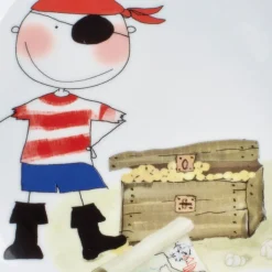 KAHLA Kindergeschirr SCHATZPIRAT 3 teilig Weiß mit Motiv