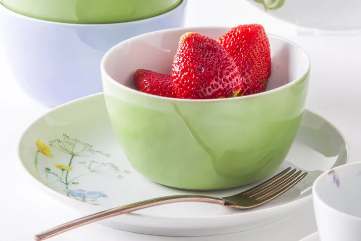 KAHLA Mini-Schüssel FIVE SENSES Wildblume 2er Set grün/weiß