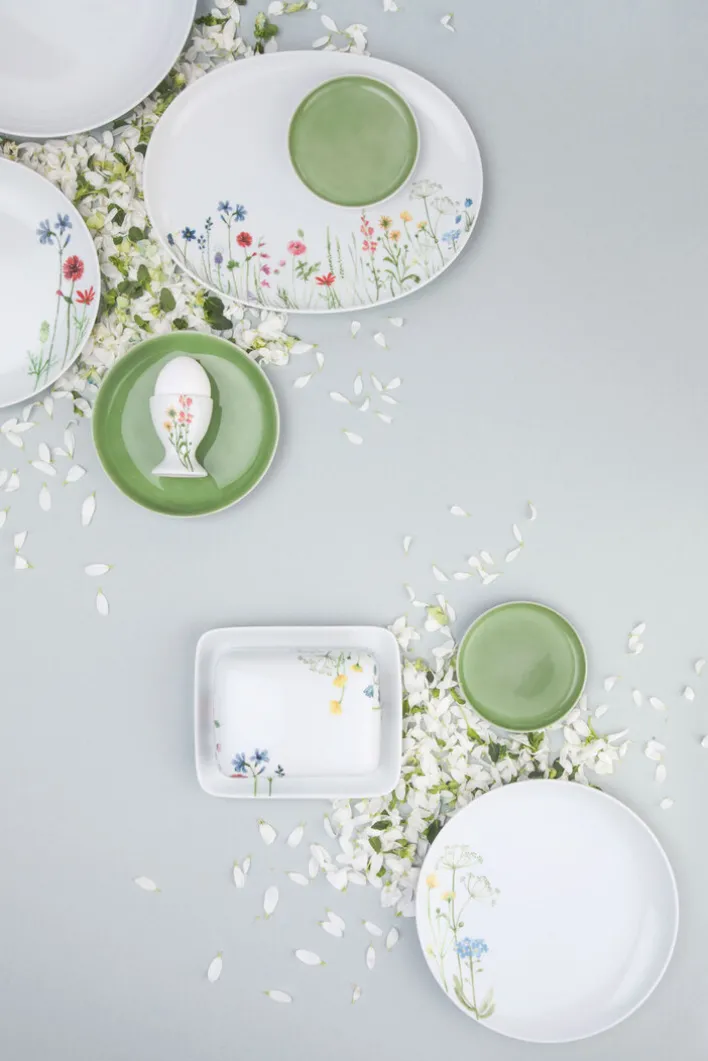 KAHLA Mini-Schüssel FIVE SENSES Wildblume 2er Set grün/weiß