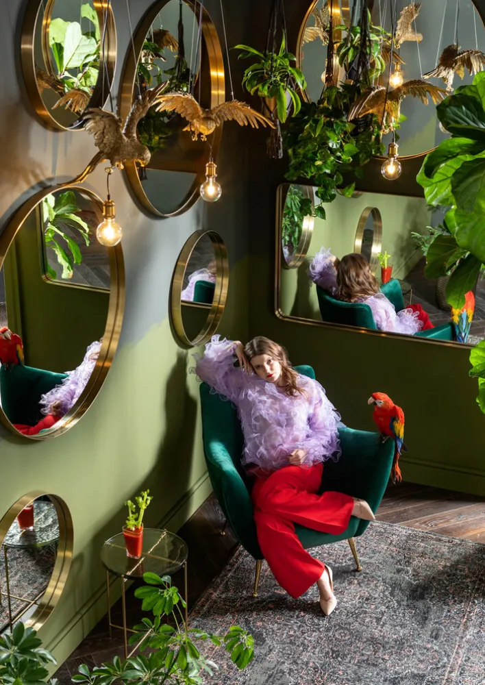 KARE DESIGN Beistelltisch rund ICE 40 cm Stahl/Glas goldfarbig