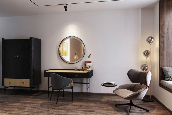 KARE DESIGN Beistelltisch rund ICE 40 cm Stahl/Glas goldfarbig