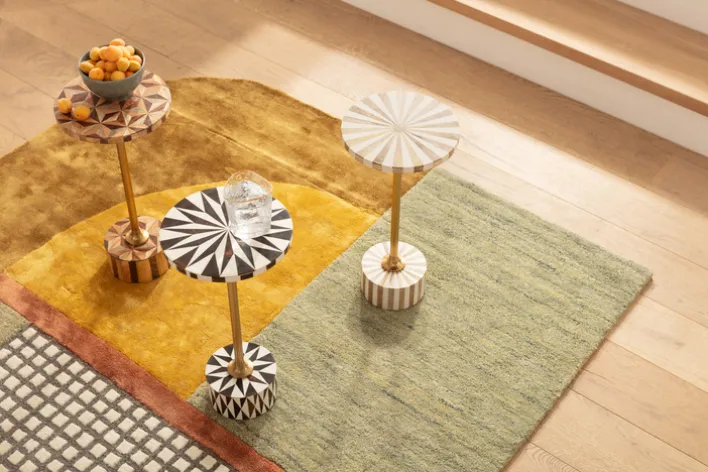 Kare Design Beistelltisch DOMERO STAR 25x50 cm bunt