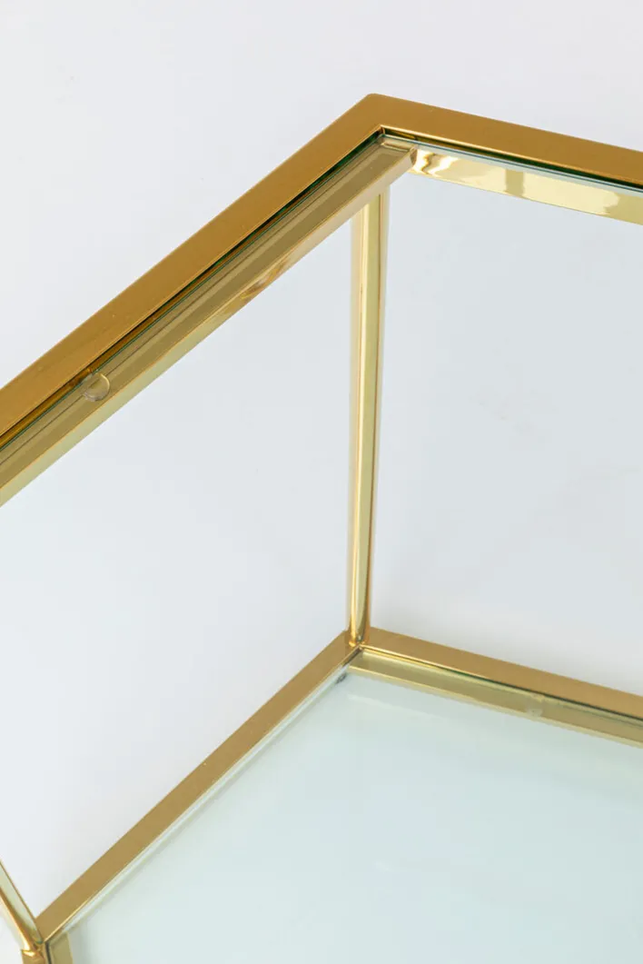 KARE DESIGN Beistelltisch COMB 55 cm goldfarbig