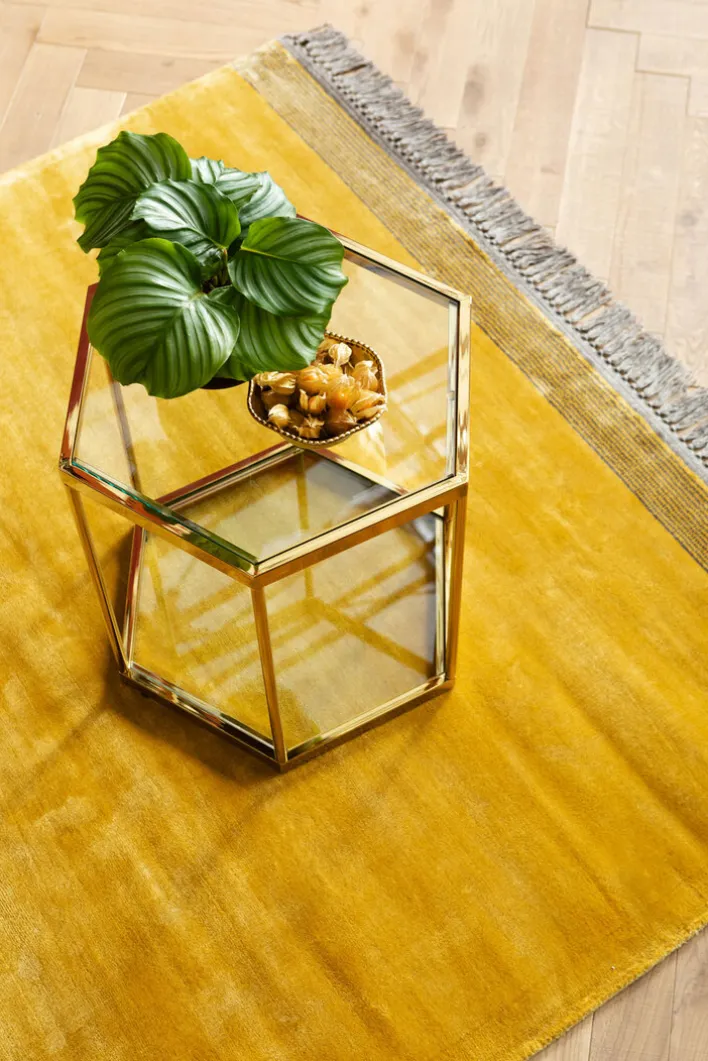 KARE DESIGN Beistelltisch COMB 55 cm goldfarbig