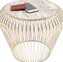 KARE DESIGN Beistelltisch rund 43 cm goldfarbig