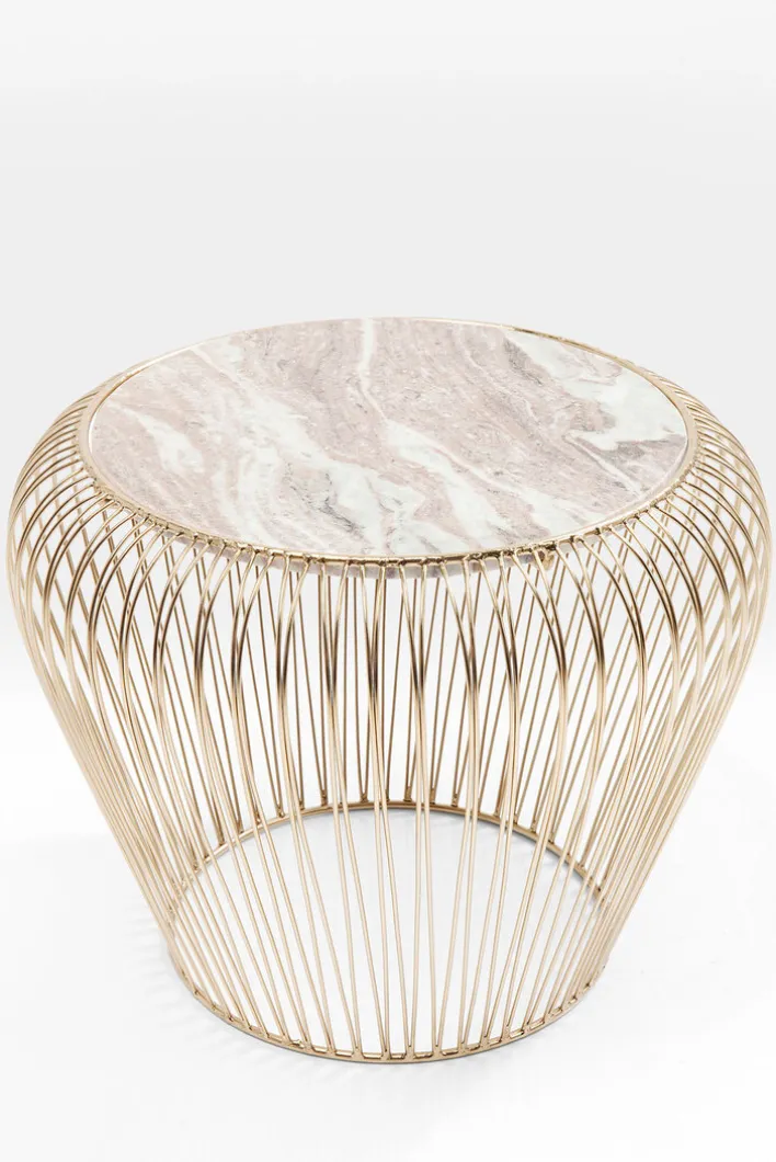 KARE DESIGN Beistelltisch rund 43 cm goldfarbig