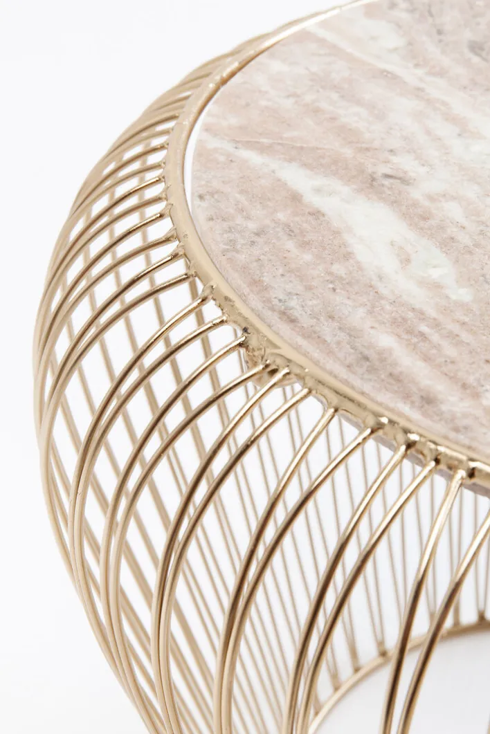 KARE DESIGN Beistelltisch rund 43 cm goldfarbig