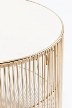 KARE DESIGN Beistelltisch rund BEAM 35 x 32 cm Stahl gold