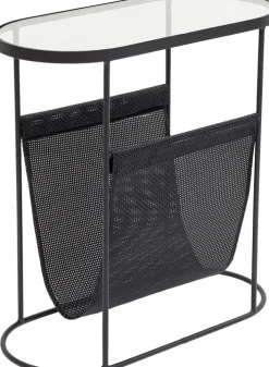 KARE DESIGN Beistelltisch MESH 54 x 54 x 25 cm Stahl/Glas schwarz