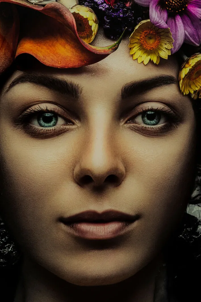 KARE DESIGN Bild FLOWER 120 x 120 cm mehrfarbig