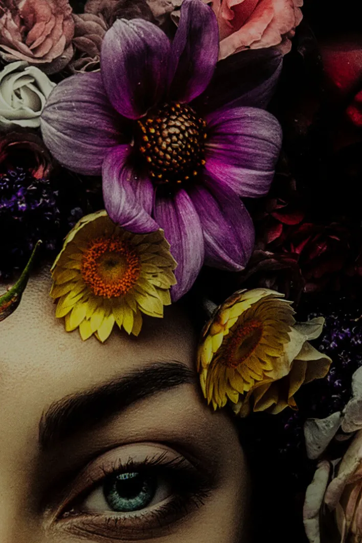 KARE DESIGN Bild FLOWER 120 x 120 cm mehrfarbig