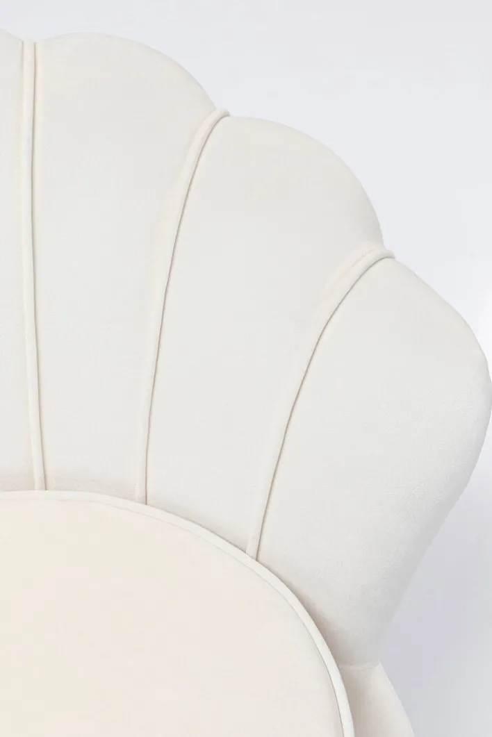 KARE DESIGN Cocktailsessel WATER LILY cremeweiß