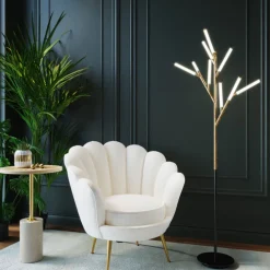 KARE DESIGN Cocktailsessel WATER LILY cremeweiß