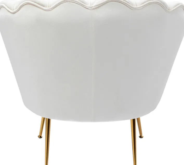 KARE DESIGN Cocktailsessel WATER LILY cremeweiß