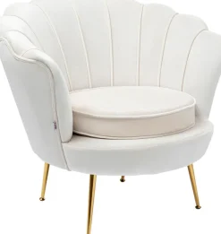 KARE DESIGN Cocktailsessel WATER LILY cremeweiß