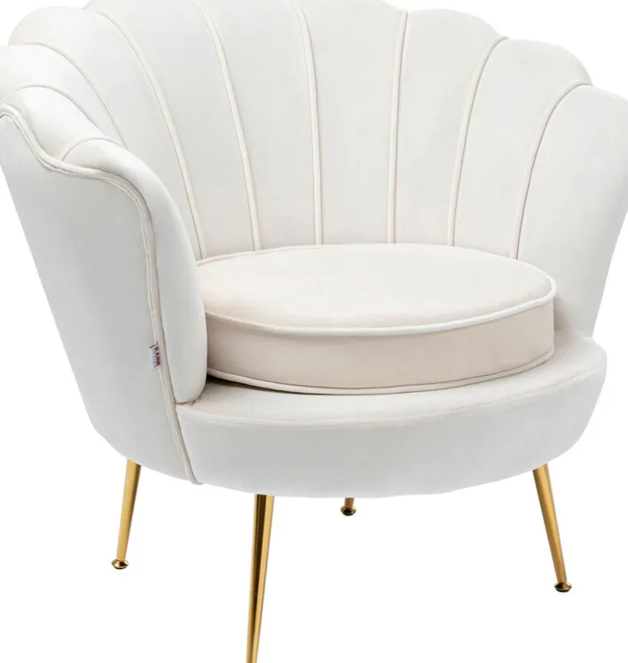 KARE DESIGN Cocktailsessel WATER LILY cremeweiß