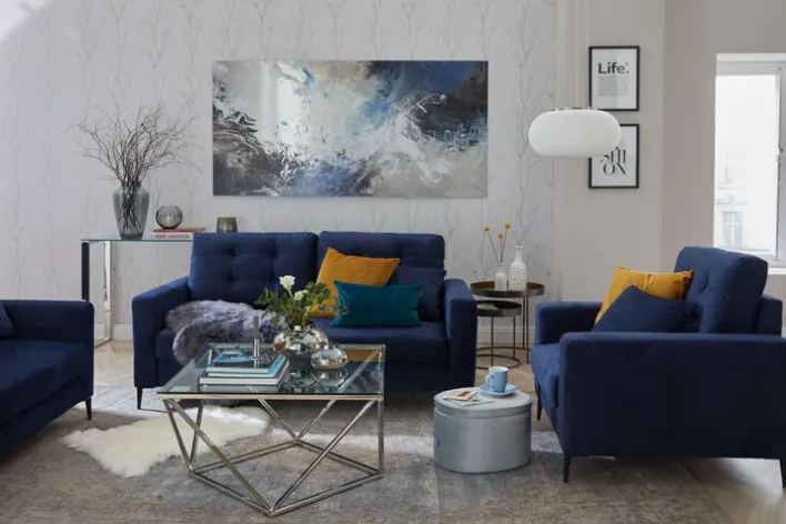 KARE DESIGN Couchtisch CRISTALLO 45 x 80 cm Edelstahl/Glas weiß