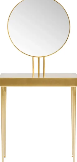 KARE DESIGN Konsole mit Spiegel CURVE ART goldfarbig