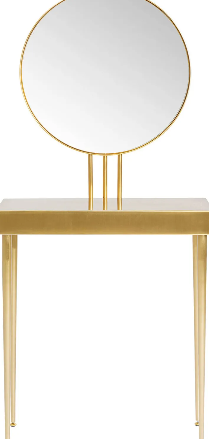 KARE DESIGN Konsole mit Spiegel CURVE ART goldfarbig