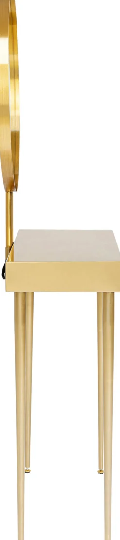 KARE DESIGN Konsole mit Spiegel CURVE ART goldfarbig