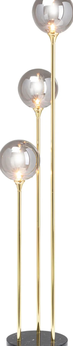 KARE DESIGN Retrofit Stehlampe AL CAPONE TRE 176 cm goldfarbig