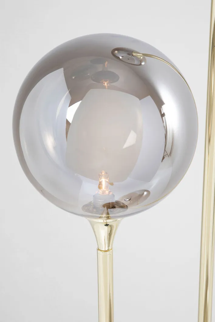 KARE DESIGN Retrofit Stehlampe AL CAPONE TRE 176 cm goldfarbig