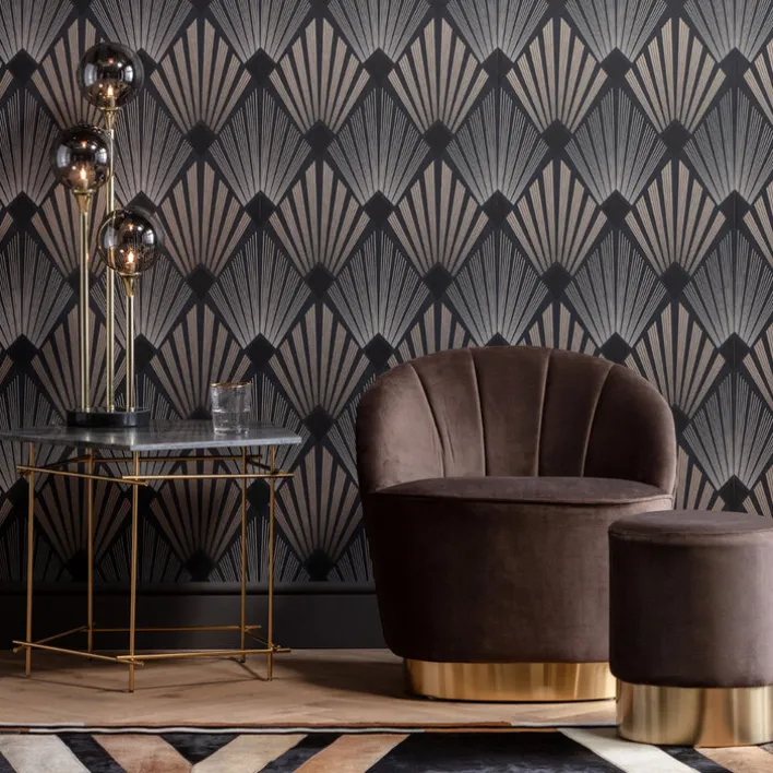 KARE DESIGN Retrofit Stehlampe AL CAPONE TRE 82 cm goldfarbig