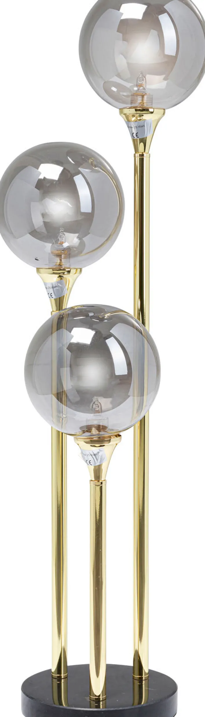 KARE DESIGN Retrofit Stehlampe AL CAPONE TRE 82 cm goldfarbig