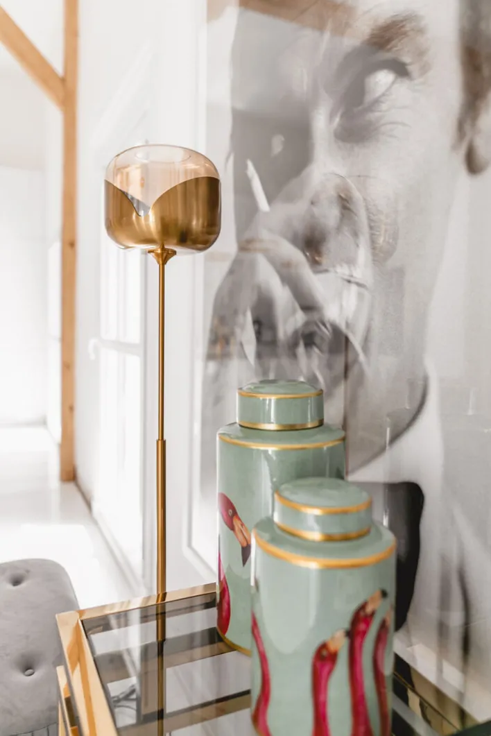 KARE DESIGN Retrofit Stehlampe GLOBLET BALL goldfarbig