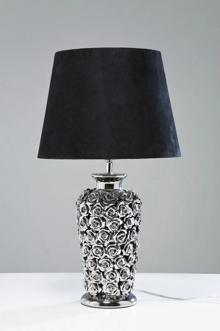 KARE DESIGN Retrofit Tischlampe ROSE MULTI schwarz /silberfarbig