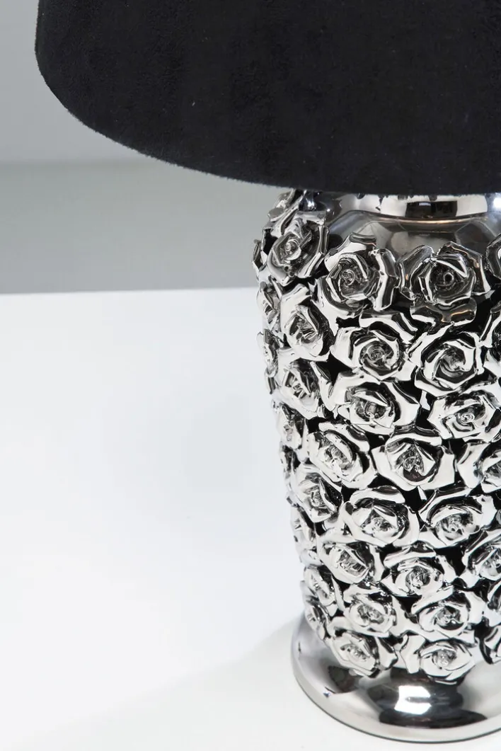 KARE DESIGN Retrofit Tischlampe ROSE MULTI schwarz /silberfarbig