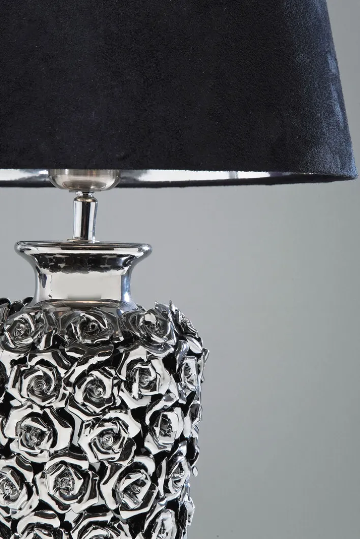 KARE DESIGN Retrofit Tischlampe ROSE MULTI schwarz /silberfarbig
