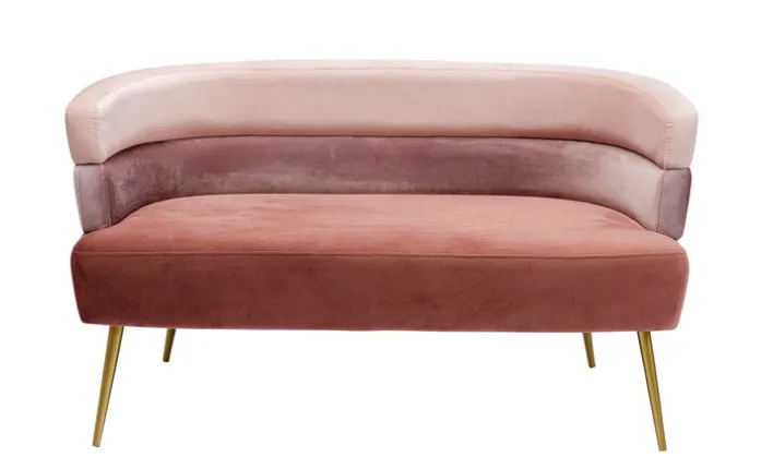 KARE DESIGN Sofa SANDWICH 125 x 64 cm rosa