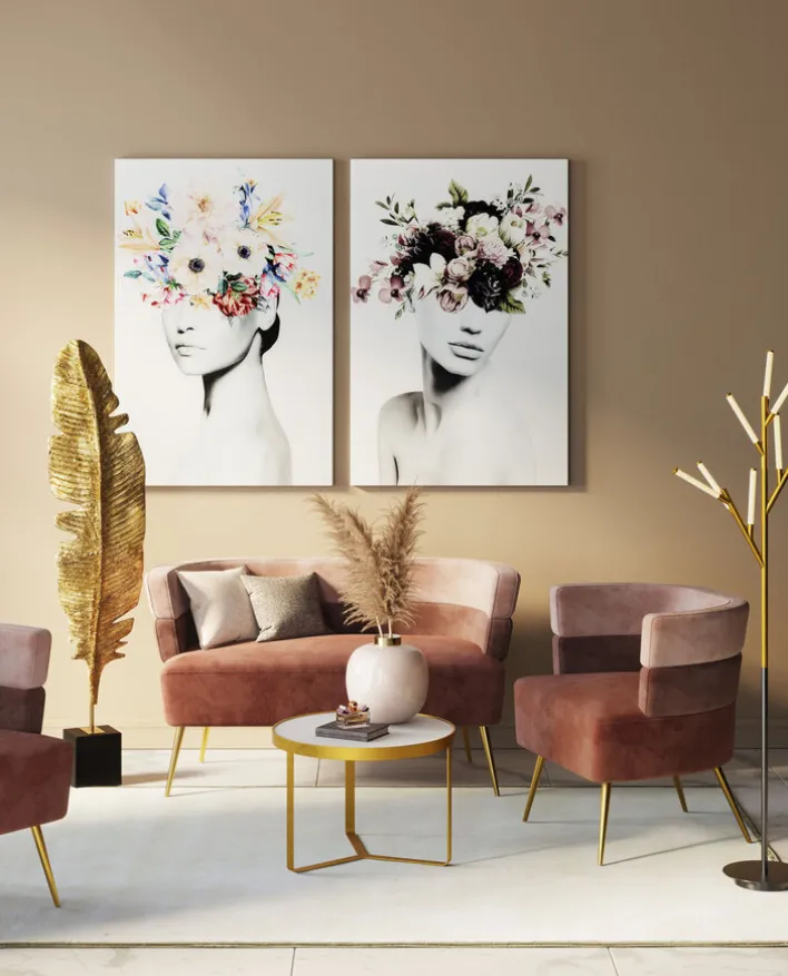 KARE DESIGN Sofa SANDWICH 125 x 64 cm rosa