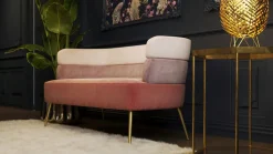 KARE DESIGN Sofa SANDWICH 125 x 64 cm rosa