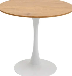 KARE DESIGN Tisch SCHICKERIA 80 x 80 cm braun/weiß