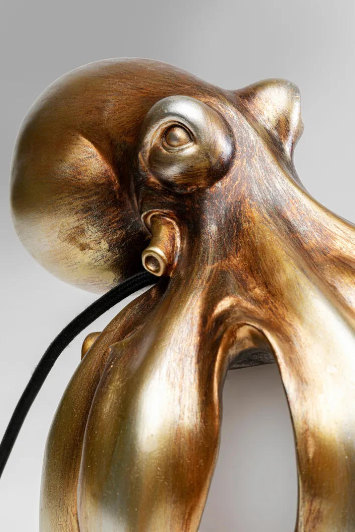 KARE DESIGN Tischleuchte ANIMAL OCTOPUS 25 x 34 cm goldfarbig
