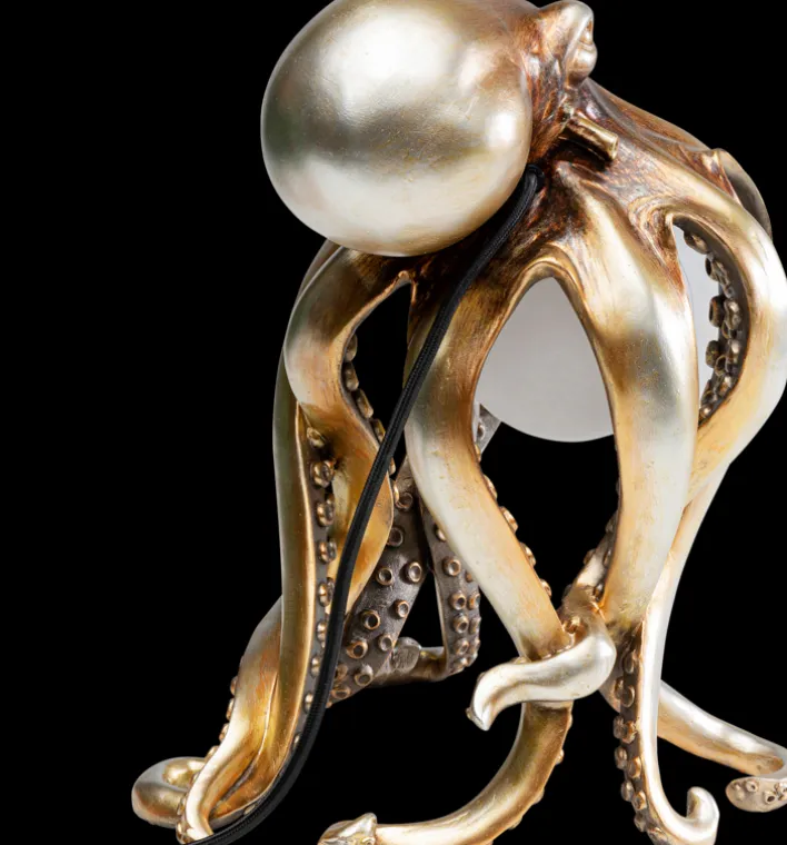 KARE DESIGN Tischleuchte ANIMAL OCTOPUS 25 x 34 cm goldfarbig